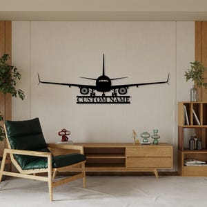 Letrero personalizado con nombre de avión, regalo de aviación personalizado, letrero con nombre de aeronave, letrero de hangar, letrero con nombre de piloto, letrero de avión RC, arte mural de la Fuerza Aérea imagen 9