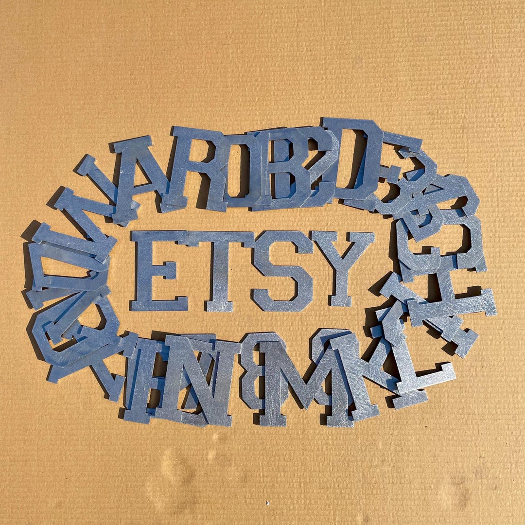 Custom Metal Letters for Crafts, Small 14 Gauge Steel Letters, Letters ...
