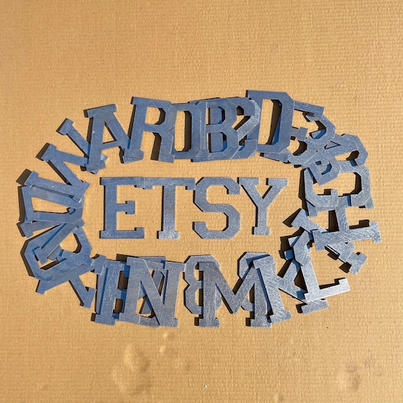 Custom Metal Letters for Crafts, Small 14 Gauge Steel Letters, Letters for Wall, Outdoor Letter Numbers, Thin DIY Letters Your Number Gift