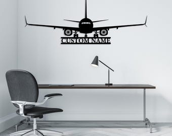 Personalized Airplane Name Sign, Custom Aviation Gift, Aircraft Name Sign, Hangar Sign, Pilot Name Sign, RC Plane Sign, Airforce Wall Art
