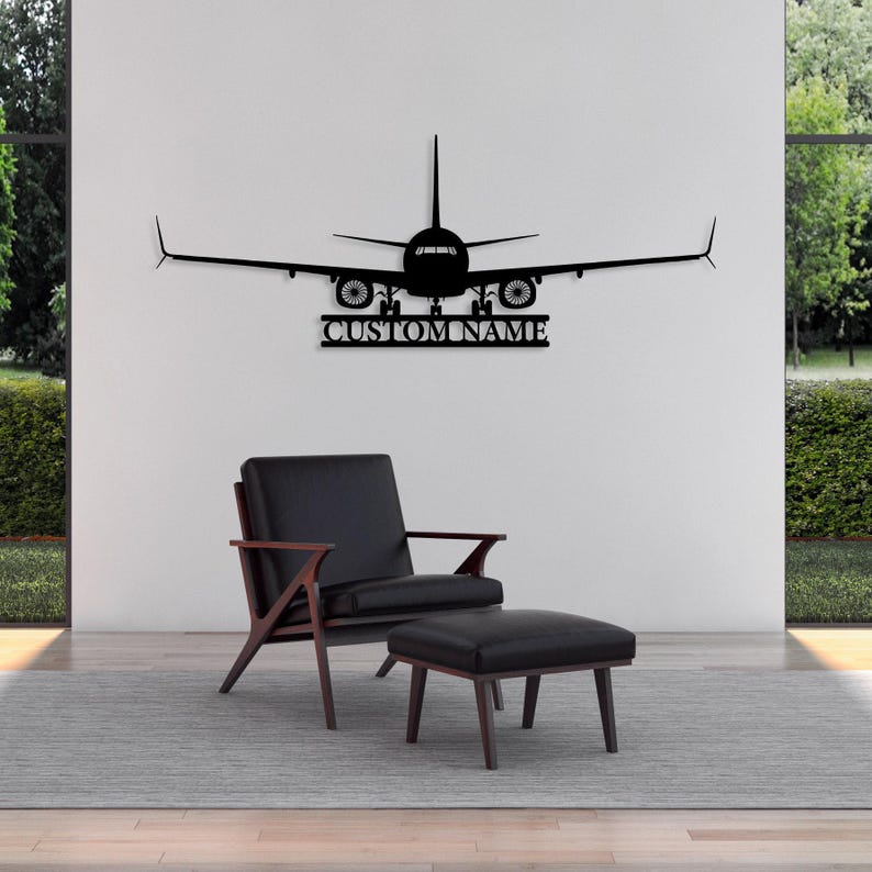 Letrero personalizado con nombre de avión, regalo de aviación personalizado, letrero con nombre de aeronave, letrero de hangar, letrero con nombre de piloto, letrero de avión RC, arte mural de la Fuerza Aérea imagen 5