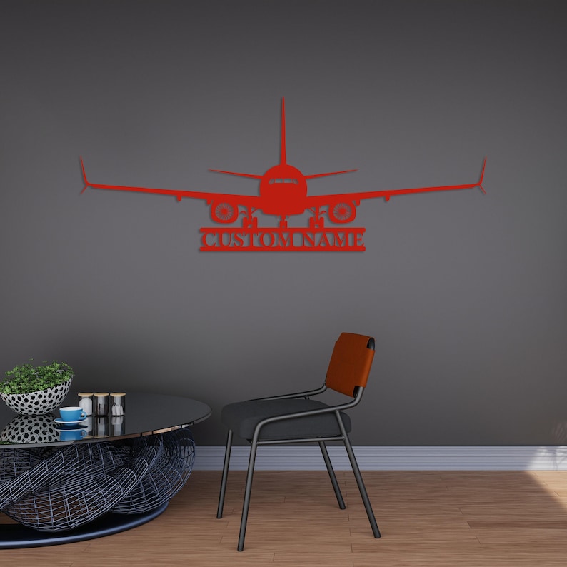Letrero personalizado con nombre de avión, regalo de aviación personalizado, letrero con nombre de aeronave, letrero de hangar, letrero con nombre de piloto, letrero de avión RC, arte mural de la Fuerza Aérea Red
