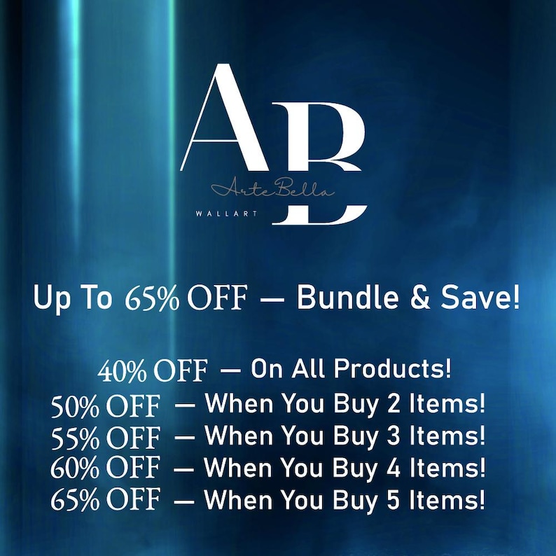 The image is an advertisement for a store called "Arte Bella" that offers various discounts and savings on their products.