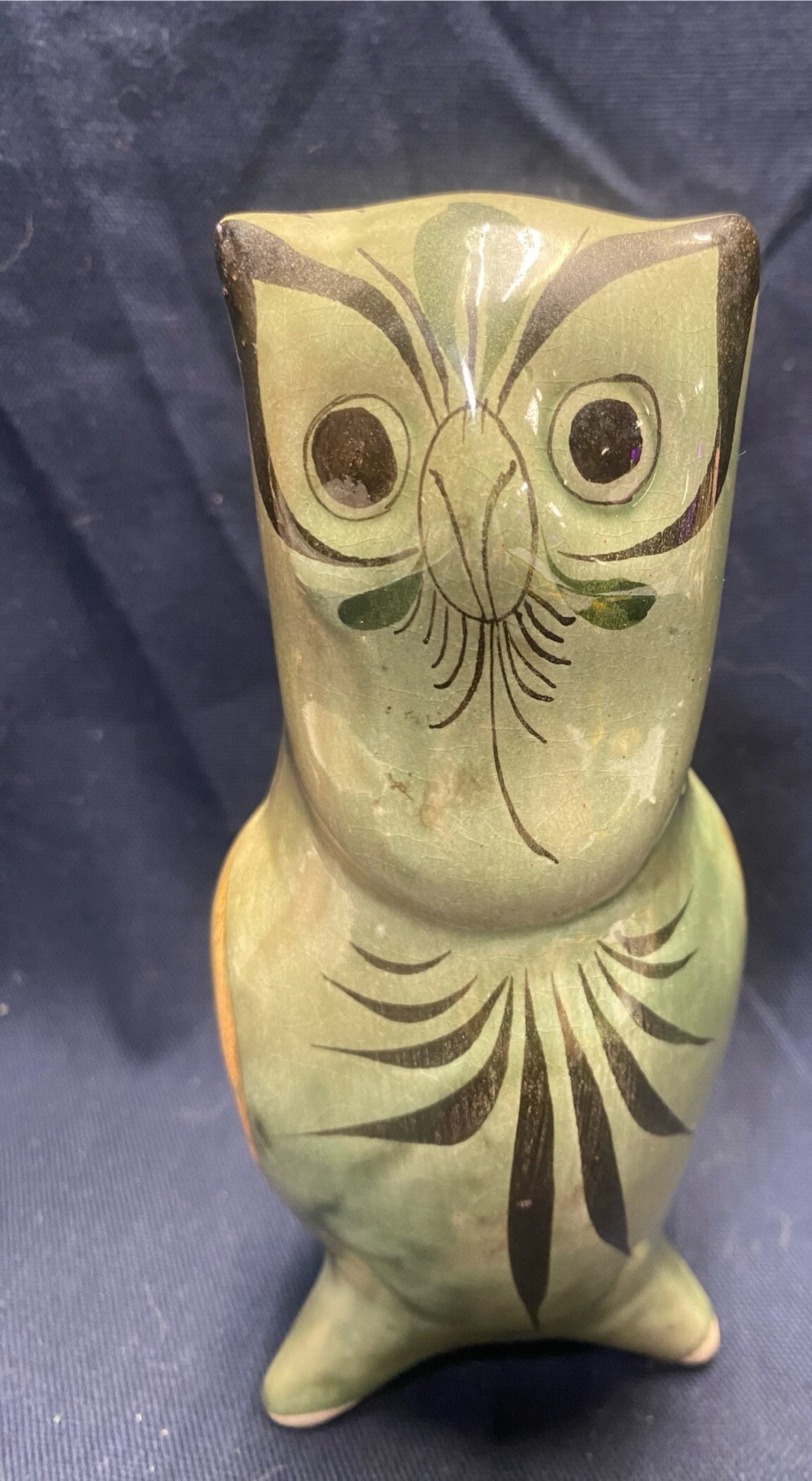 Vintage Tonala Green Owl