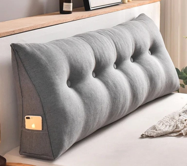 Wedge Pillow - Large Headboard Pillow - Bed Wedge - Cushioned