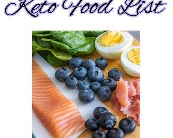Liste d'aliments Keto avec liste de courses de 4 semaines Programme de repas de 28 jours pour le petit-déjeuner, le déjeuner, le dîner et les collations pour que les mamans occupées perdent du poids rapidement