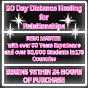 30 dagars Reiki Healing på distans för relationer - Återställ kärleken SNABBT, Läk känslomässiga sår, Stärk band, Par, Familj, Vänner