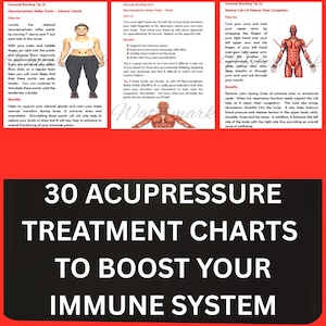 30 Acupressure Treatment Charts to Boost Your Immune System Naturally, Natural Healing, Alternative Medicine