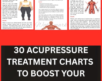 30 Acupressure Treatment Charts to Boost Your Immune System Naturally, Natural Healing, Alternative Medicine