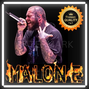 Cowboy Post Malone PNG, Posty Rap Png, Malone Musik Das Album Png, Post Malone Png, Posty Tour Rapper Geschenk für Frauen Männer T-Shirt Png