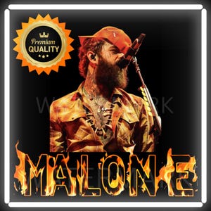 Cowboy Post Malone png, Posty rap png, Malone-muziek het album png, Post Malone png, Posty Tour Rapper cadeau voor vrouwen mannen T-shirt png