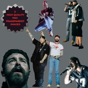 5 archivos PNG transparentes de Post Malone y Jelly Roll. Big Ass Stadium Tour Cowboy Post Malone PNG, Posty Rap Png, Posty Tour Rapper Jelly Roll.