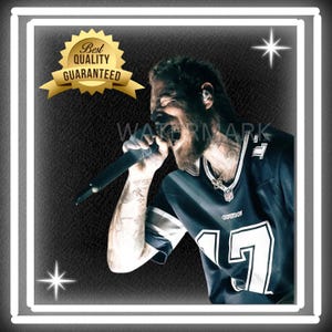 Cowboy Post Malone png, Posty rap png, Malone Music The Album Png, Post Malone Merch, Posty Tour Rapper cadeau voor vrouwen mannen T-shirt png