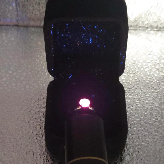 14k Solid Gold Ruby Ring, Petite July Birthstone … - image 9