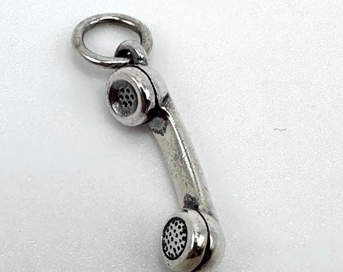 Vintage James Avery Sterling Silver Telephone Charm Retired
