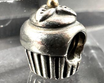 Pandora Sterling Silver 925 Cupcake Charm for Charm Bracelet