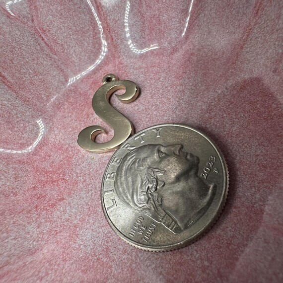 Retired James Avery Solid 14K Yellow Gold LARGE L… - image 4