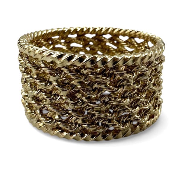 10k Solid Gold Michael Anthony Peru Ring Size 11 - image 1