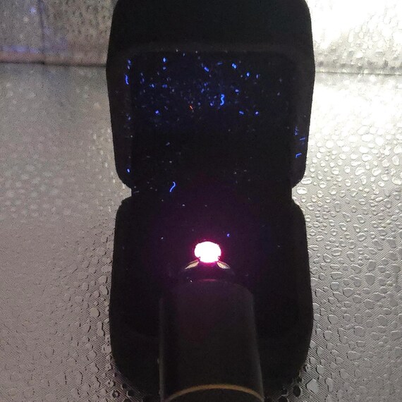 Solid 14K Yellow Gold Ring with Ruby – Size 1.75 - image 9