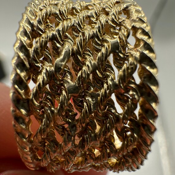 10k Solid Gold Michael Anthony Peru Ring Size 11 - image 6