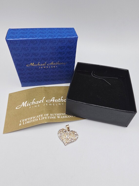 Michael Anthony Solid 14K Two-Tone Gold Filigree … - image 10