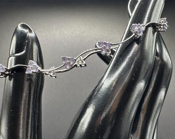 14K Bracelet With Blue Tourmaline Indicoline RARE Gems 7 Inches