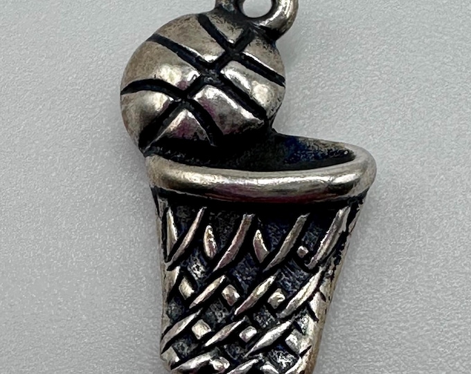 Vintage James Avery Sterling Silver Basketball Hoop Charm