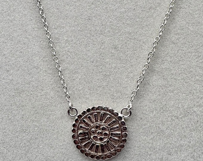Sterling Silver Medallion Necklace