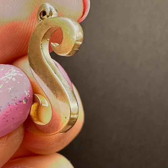 Retired James Avery Solid 14K Yellow Gold LARGE L… - image 9