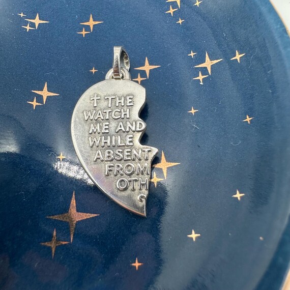 Retired James Avery Sterling Silver Broken Heart Pendant, Christian Jewelry View 3