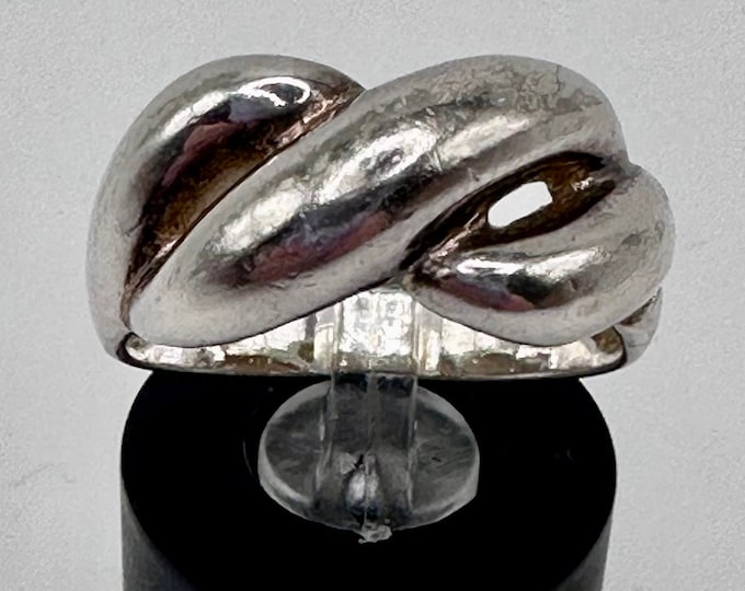 Sterling Silver Braided Ring Size 7.25