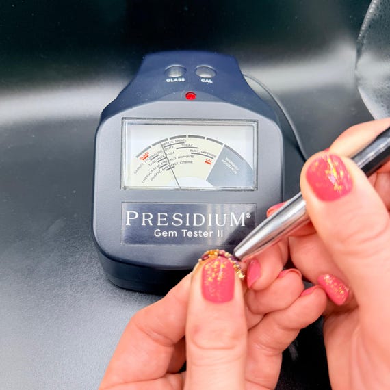 Solid 14K Yellow Gold Multi-Gemstone Ring with Em… - image 20