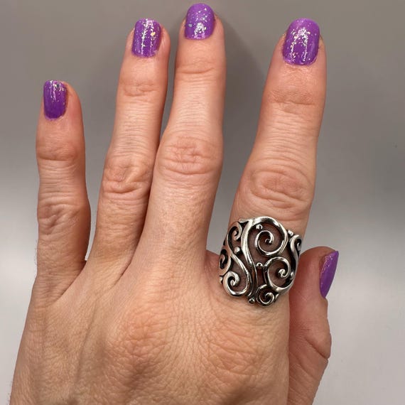 James Avery Sorento Ring, Open Scroll Design, Ste… - image 6