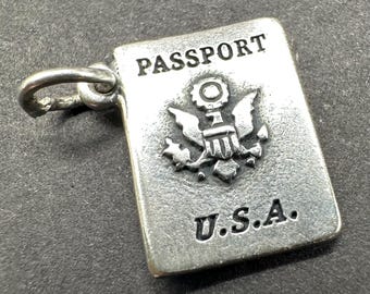James Avery Passport Charm Sterling Silver 925