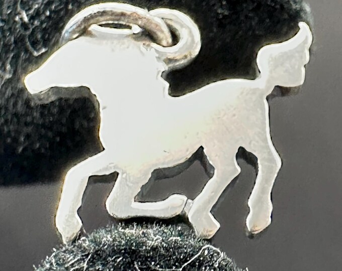 James Avery Wild Horse 2D Flat Sterling Silver Horse Charm RETIRED Vintage