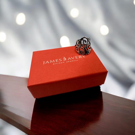 James Avery Sorento Ring, Open Scroll Design, Ste… - image 9