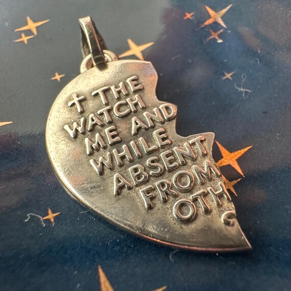 Retired James Avery Sterling Silver Broken Heart Pendant, Christian Jewelry View 4