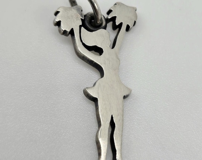 James Avery Pom Pom Cheerleader Charm for Bracelet RETIRED 925 Sterling Silver