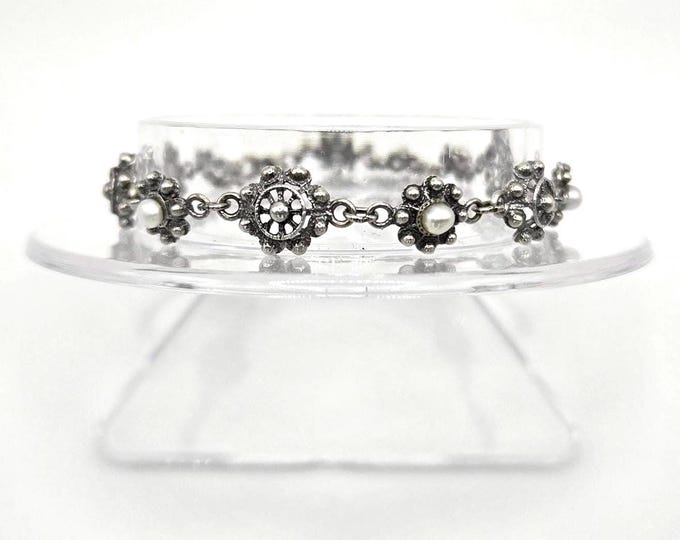 Vintage 925 Sterling Silver Zealand Knot Bracelet 7.5 Inches