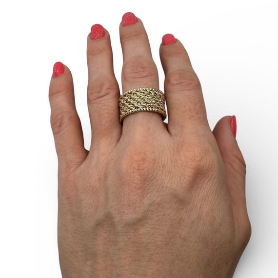 10k Solid Gold Michael Anthony Peru Ring Size 11 - image 3