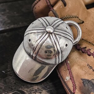 James Avery Sterling Silver 3D Baseball Cap Hat Charm Pendant RETIRED HTF UNCUT