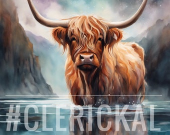Majestic Highland Cow