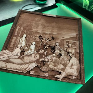 ELO Secret Messages Album Cover 3D Wood Artwork. Electric Light Orchestra