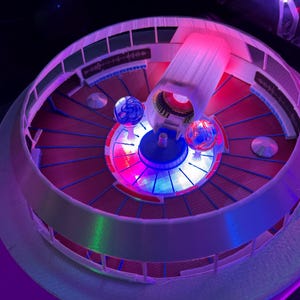 ELO Out of the Blue model spaceship interior with LED - Electric Light Orchestra