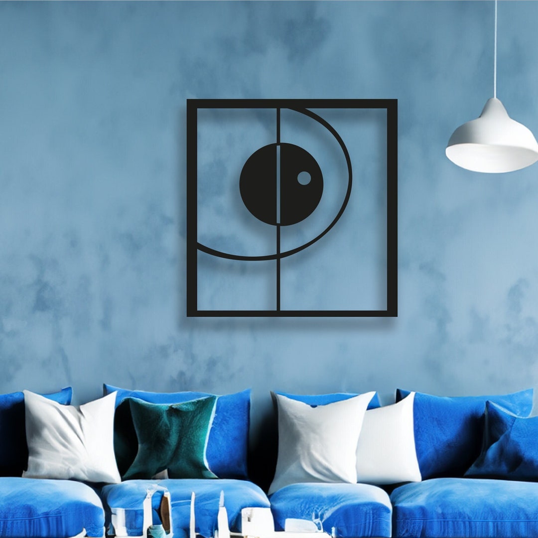 Black Metal Wall Decor Metal Wall Art Livingroom Wall Decor Etsy