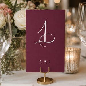 Editable Wedding Table Numbers Template | Table Numbers & Seating Chart Cards | Digital Calligraphy | Canva Wedding Sign Bundle