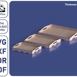 Taca śniadaniowa, plik cięty laserowo svg dxf cdr pdf, plan wektorowy dla lasera cnc, wzór modelu drewnianego, dekoracja domu cięta laserowo
