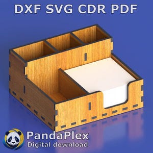 Servietten- und Gewürzhalter Laser Cut Datei - Küchentisch Organizer svg dxf cdr pdf, Cafe Aufbewahrungsbox für CNC und Glowforge