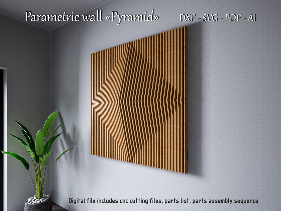 Geometric Wall Decor Design Digital File for CNC Cutting Create Modern ...