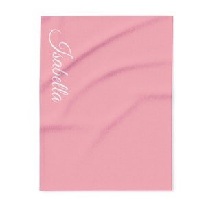 Personalized Name Blanket | Customizable Fleece Blanket | Custom Message Throw
